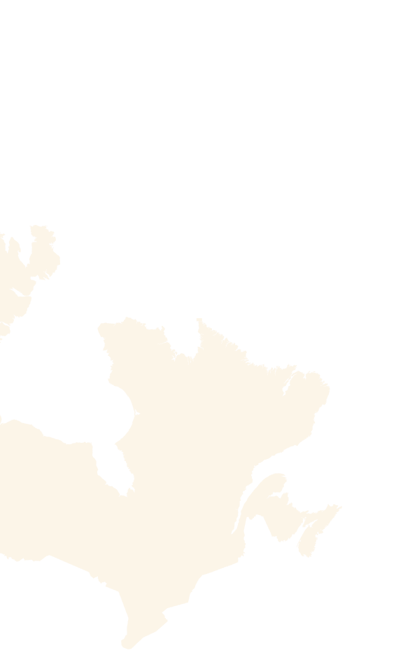 Map outline of Canada